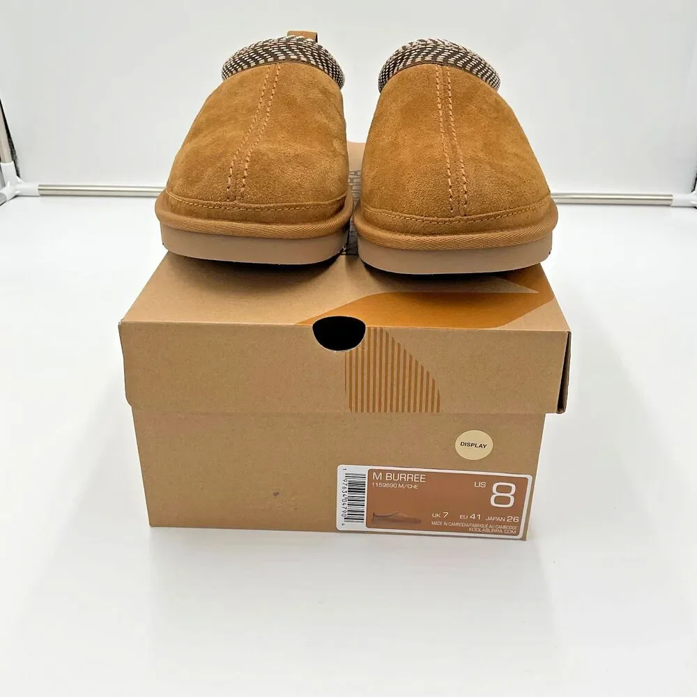 Ugg Koolaburra Burree Suede Clog Mules Slip On Comfort Shoes Slippers Mens‎ Sz 8